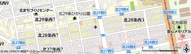 北海道札幌市北区北２８条西周辺の地図
