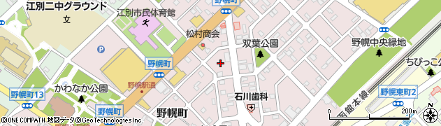 北海道江別市野幌町39周辺の地図