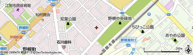 北海道江別市野幌町21周辺の地図