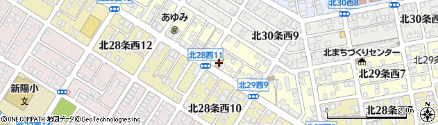 セブンイレブン札幌北２９条店周辺の地図