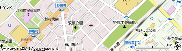北海道江別市野幌町23周辺の地図