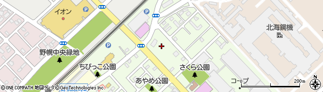 北海道江別市東野幌町12周辺の地図