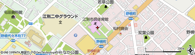 北海道江別市野幌町9周辺の地図