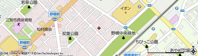 北海道江別市野幌町17周辺の地図