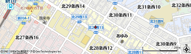 クリーニングピュア新川店周辺の地図