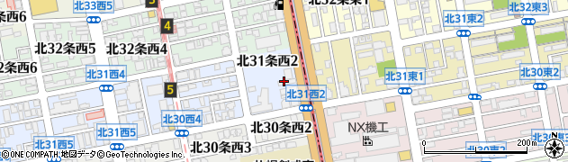 北海道札幌市北区北３１条西2丁目周辺の地図