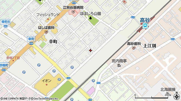 〒069-0812 北海道江別市幸町の地図