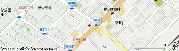 北海道エネルギー株式会社　江別幸町ＳＳ周辺の地図