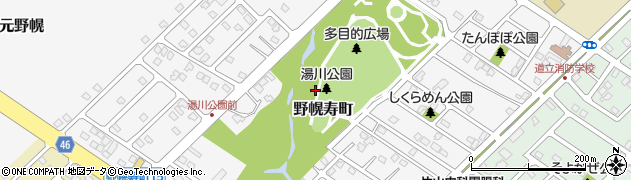 北海道江別市野幌寿町周辺の地図