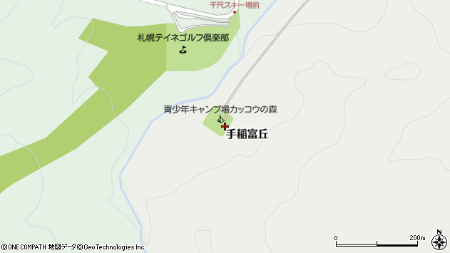〒006-0019 北海道札幌市手稲区手稲富丘の地図