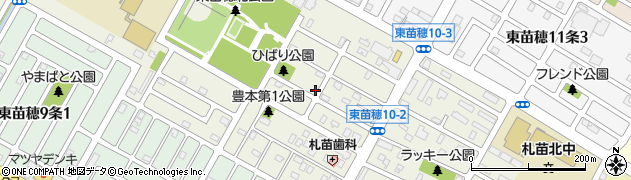 北海道札幌市東区東苗穂１０条周辺の地図