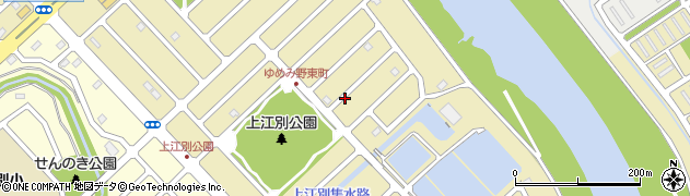 北海道江別市ゆめみ野東町周辺の地図