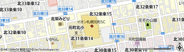 北海道銀行イオン札幌元町店 ＡＴＭ周辺の地図