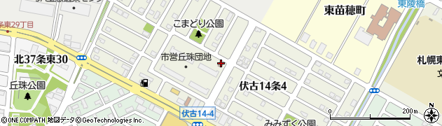 札幌市役所都市局　丘珠集会所周辺の地図