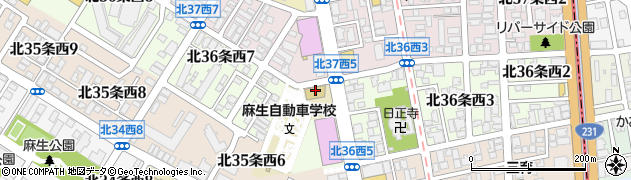 麻生自動車学校周辺の地図