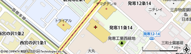 コメリパワー　札幌発寒店ペットショップ周辺の地図