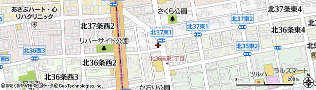 日昇レンタル株式会社　札幌営業所周辺の地図