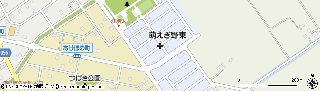 北海道江別市萌えぎ野東周辺の地図