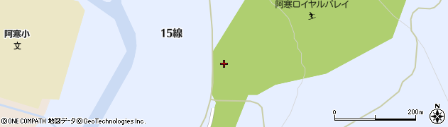 北海道釧路市阿寒町東舌辛（１５線）周辺の地図