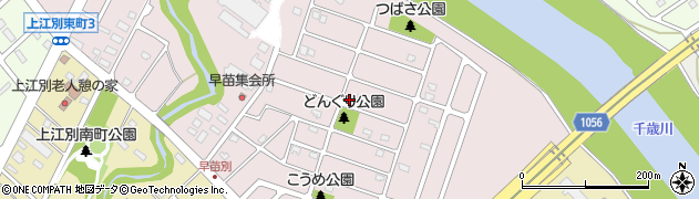 北海道江別市上江別東町周辺の地図