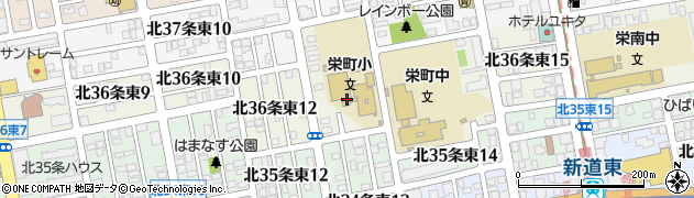 北海道札幌市東区北３６条東13丁目周辺の地図