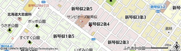珈琲所コメダ珈琲店 新琴似一番通店周辺の地図