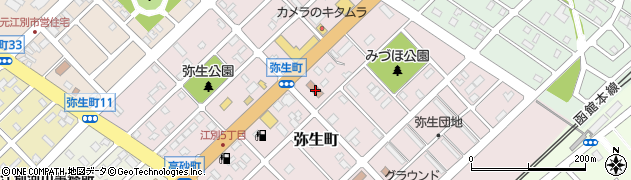 江別警察署周辺の地図