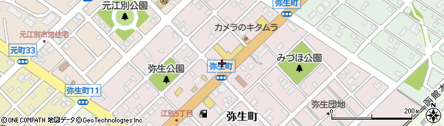 自由民主党江別支部周辺の地図