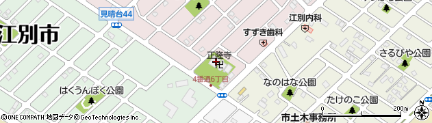 正隆寺周辺の地図
