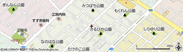 北海道江別市元江別本町周辺の地図