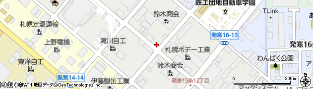 株式会社鈴木商会　道央支店札幌西事業所周辺の地図