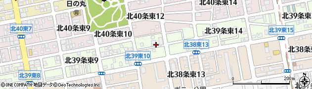 北海道札幌市東区北３９条東周辺の地図