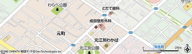 なの花薬局　江別元町店周辺の地図