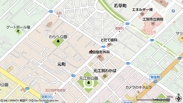 〒067-0031 北海道江別市元町の地図