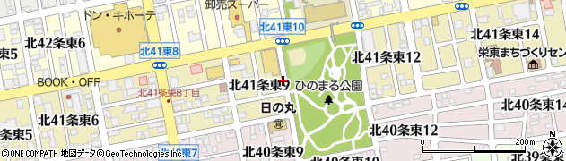 北海道札幌市東区北４１条東周辺の地図