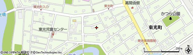 北海道江別市東光町周辺の地図
