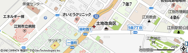 ホクレン江別セルフＳＳ周辺の地図