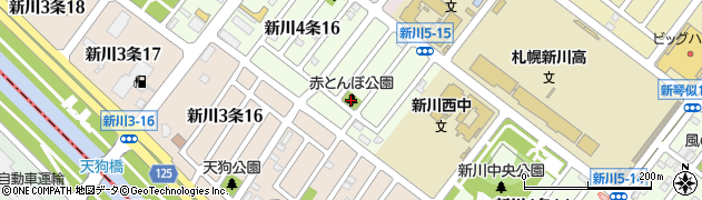 新川赤とんぼ公園周辺の地図