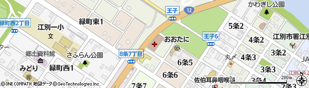 江別郵便局　貯金・保険周辺の地図