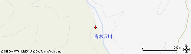 青木沢川周辺の地図