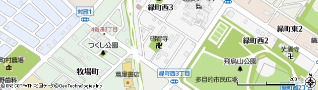 昭宥寺周辺の地図