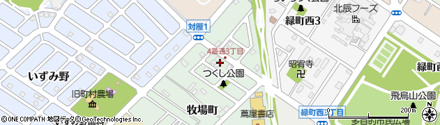 北海道江別市牧場町6周辺の地図