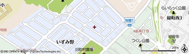 北海道江別市いずみ野37周辺の地図
