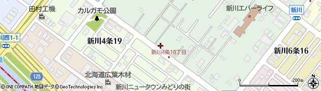 北海道札幌市北区新川651周辺の地図
