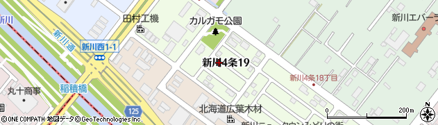 北海道札幌市北区新川４条19丁目周辺の地図