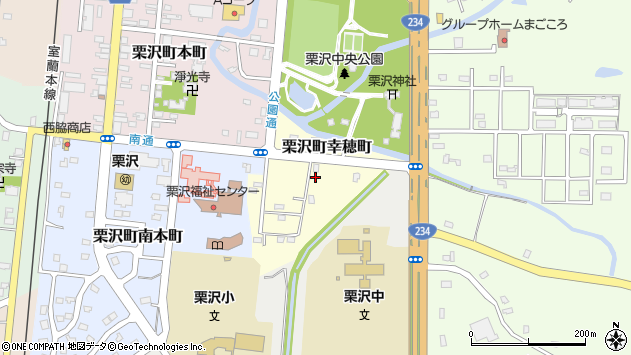 〒068-0124 北海道岩見沢市栗沢町幸穂町の地図