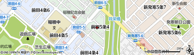 北海道札幌市手稲区前田５条4丁目周辺の地図