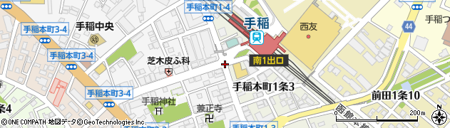 ミスタードーナツ 手稲駅前周辺の地図