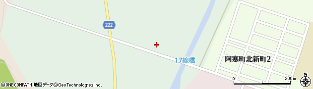 北海道釧路市阿寒町上舌辛１７線23周辺の地図