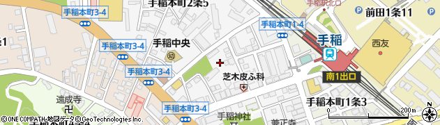 株式会社富士メガネ　手稲駅前店周辺の地図